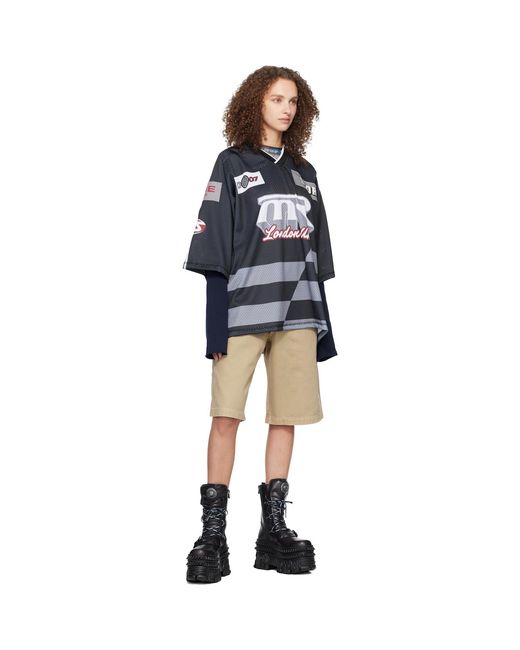 Vetements Black New Rock Edition Lace Up Boots