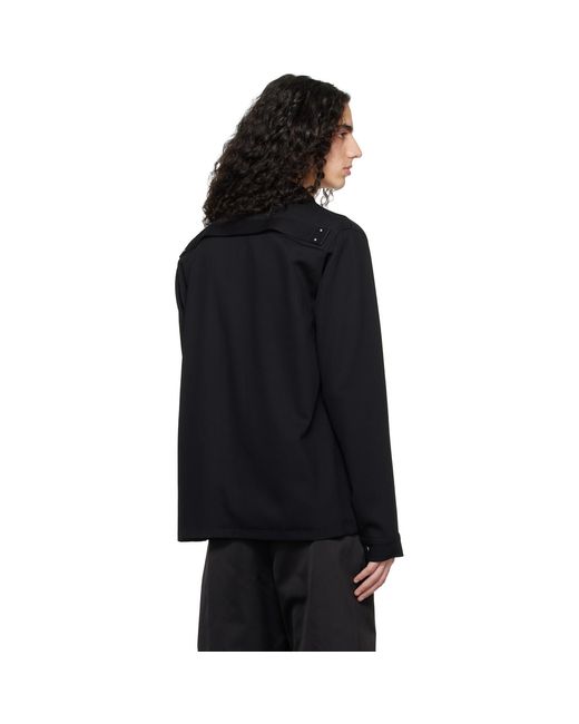Rick Owens Black Temple Brad Jacket for men
