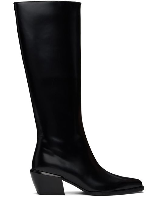 Rag & Bone Black Joni Knee High Tall Boots