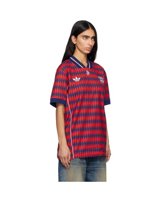 Adidas Originals Red Fc Bayern Munich Lfstlr Jersey