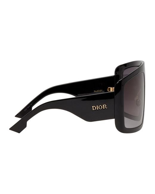 Dior Solight1 Oversized Acetate Sunglasses in Black Lyst