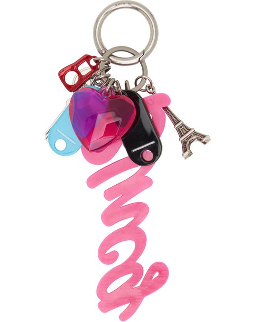 Balenciaga Pink Charm Hourglass Soft Big Souvenirs Keychain