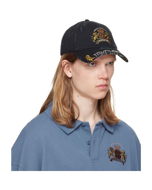 Martine Rose Blue Cut Peak Cap for men
