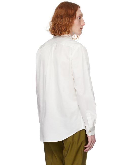 Paul Smith Off-white Embroidered Shirt for men