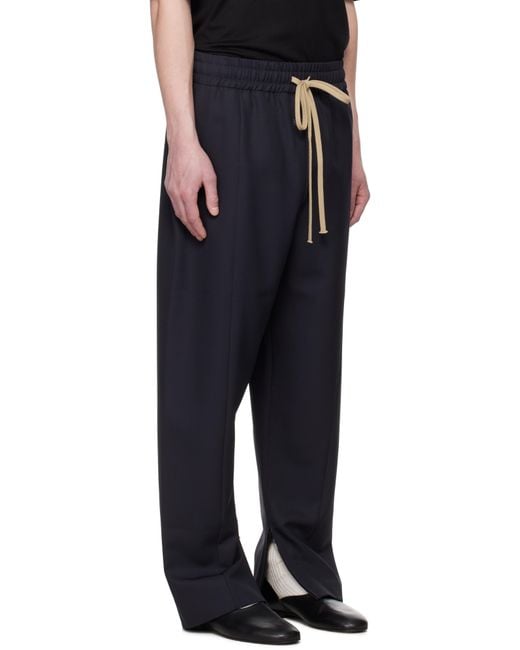 Fear Of God Blue Wool Center Seam Sweatpants for men