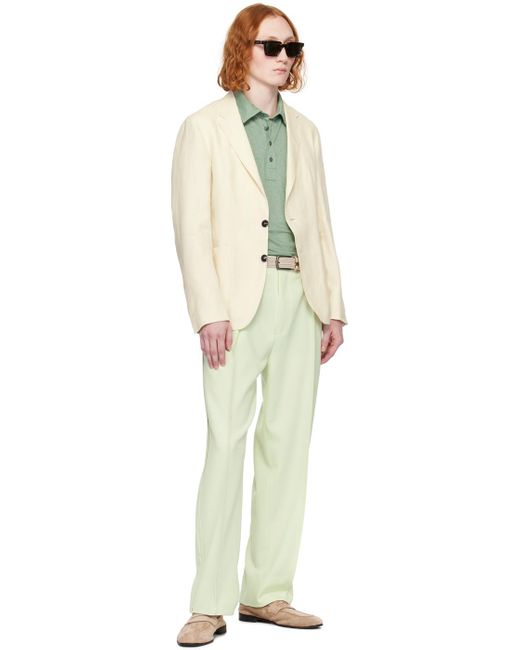 Zegna Multicolor Green Tailored Trousers for men
