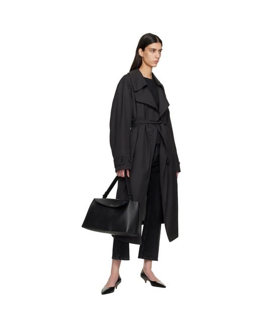 Studio Nicholson Black Shiboru Leather Bag