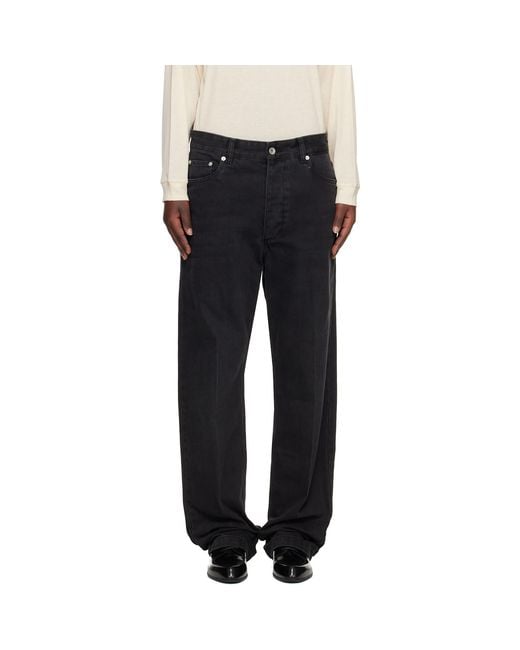 Studio Nicholson Black Barra Jeans