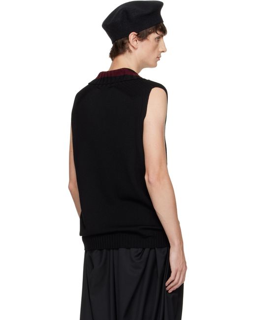 Vivienne Westwood Black Fisherman Sweater Vest for men