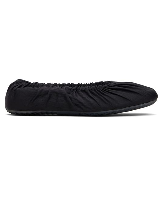 Maison Margiela Black Layered Ballerina Flats