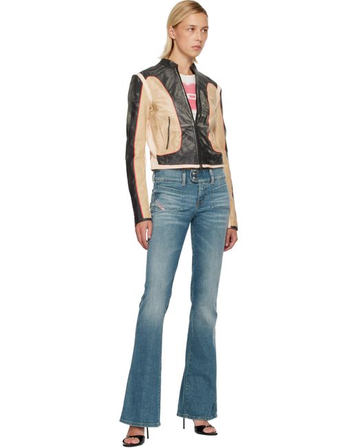 DIESEL ブルー D-Hush ブーツカット ジーンズ Blue