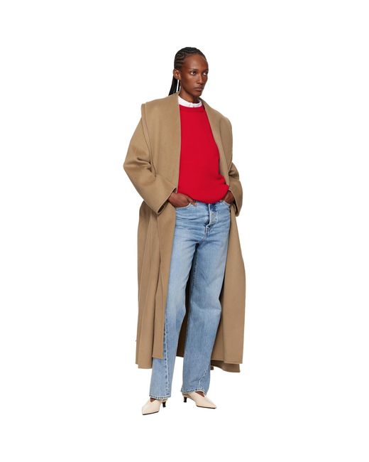 Rohe Black Signature Double-Faced Scarf Coat