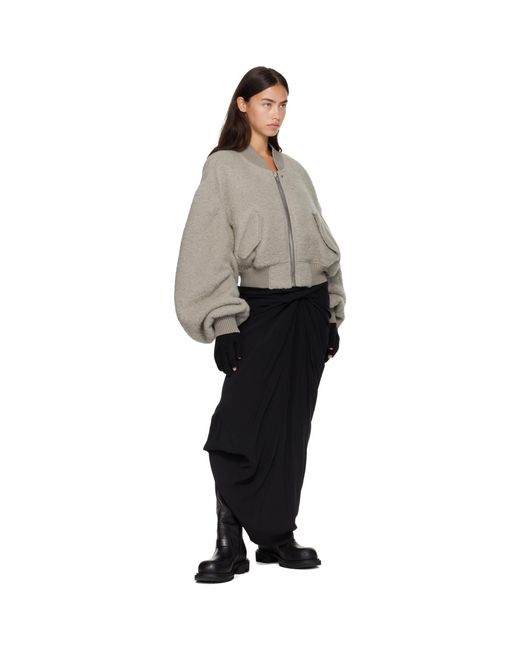 Rick Owens Black Tower Touchscreen Gloves