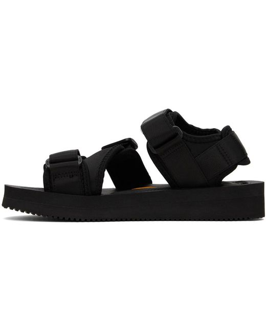 Suicoke Black Kisee-v Sandals for men