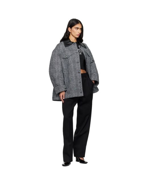 Givenchy Black Slashed Double Pleat Trousers