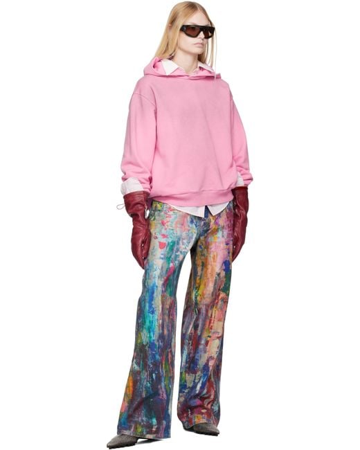 Acne マルチカラー バギーフィット ジーンズ Blue