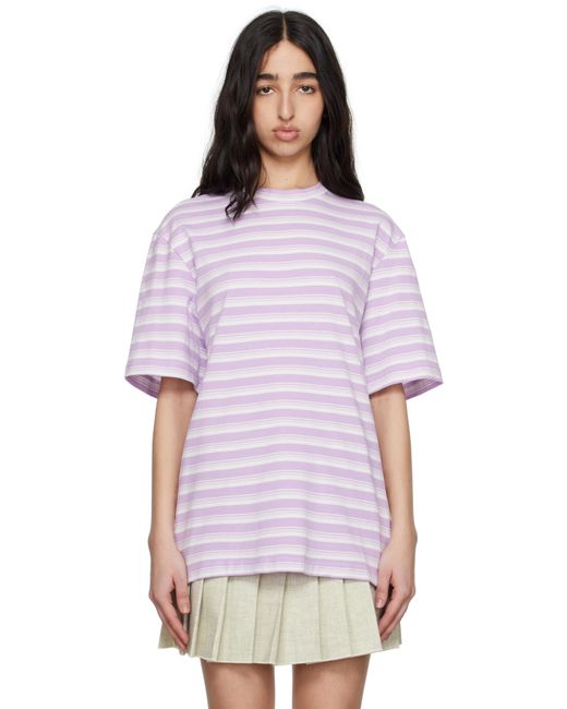 Rabanne ホワイト＆パープル オーバーサイズ Tシャツ Purple