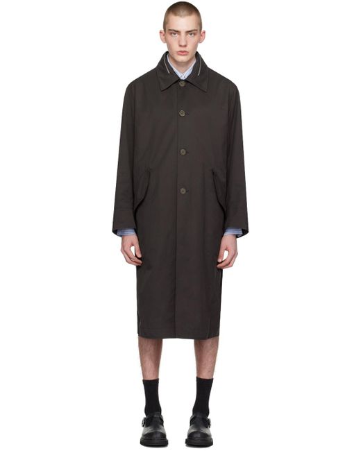 Our Legacy Black Brown Emerge Coat for men