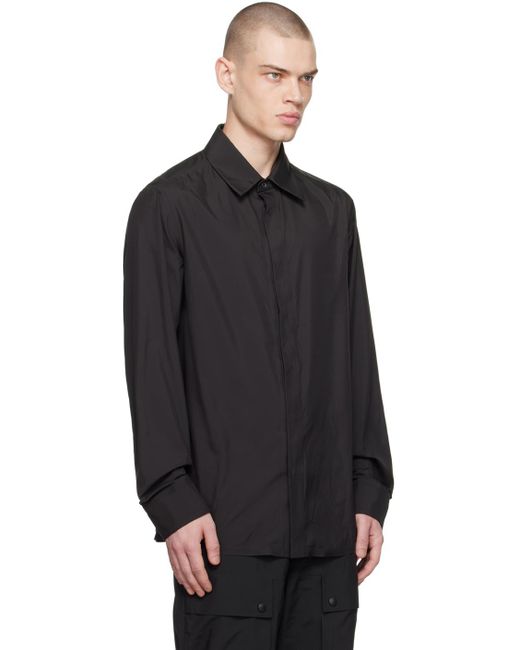 Balmain Black Button Shirt for men