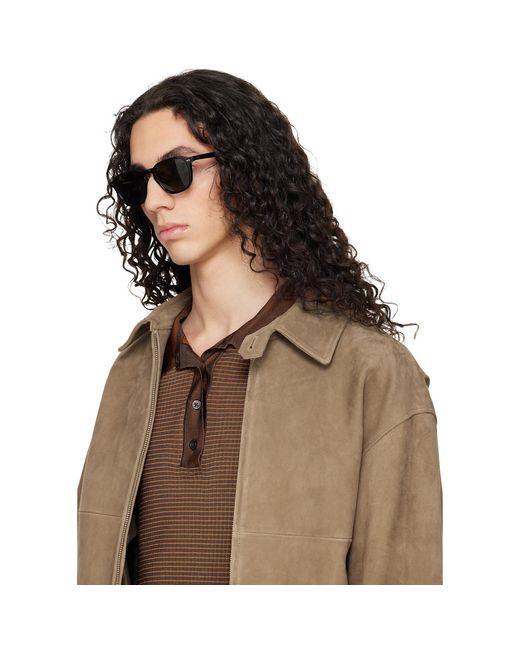 Oliver Peoples Black Emryn Sunglasses for men