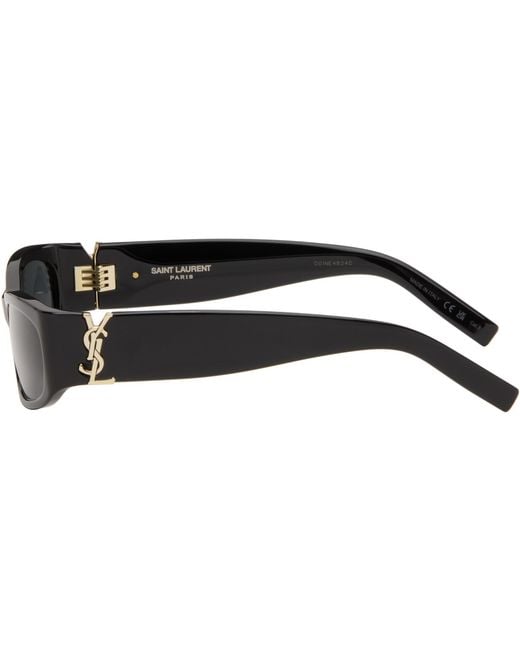Saint Laurent Black Sl M152 Sunglasses for men