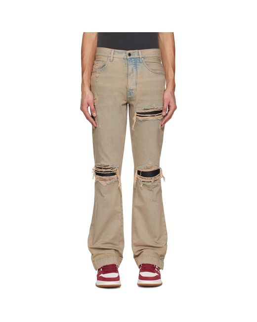 Amiri Natural Mx1 Straight Flare Jeans for men