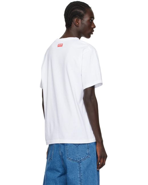 T-shirt blanc - boke flower KENZO pour homme en coloris Black
