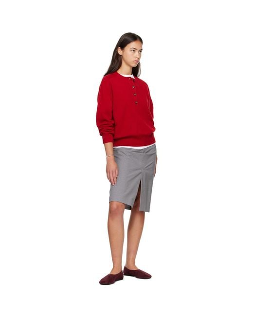 Proenza Schouler Purple Burgundy Glove Ballerina Flats