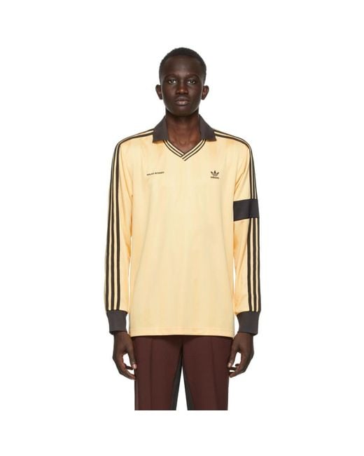 Wales Bonner Yellow Adidas Originals Edition Football Long Sleeve Polo for  Men | Lyst