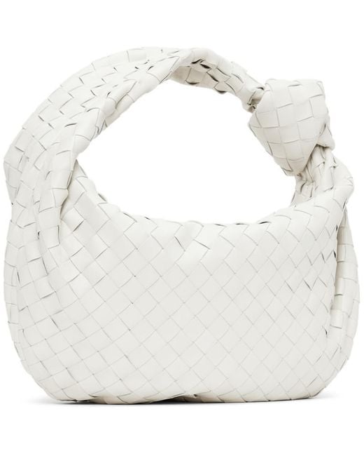 Bottega Veneta White Teen Jodie Bag