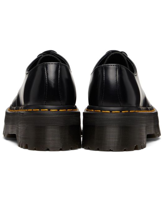 Dr. Martens Black 1461 Smooth Leather Platform Derbys