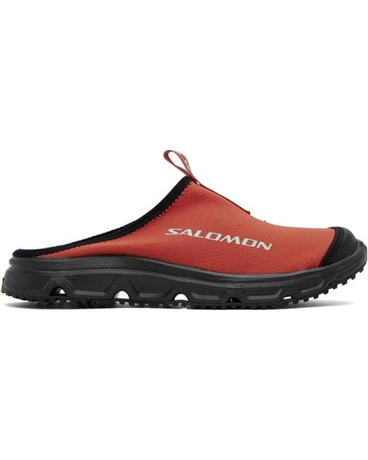 Salomon Red & Black Rx 3.0 Slippers for men