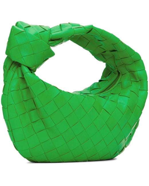 Bottega Veneta Green Mini Jodie Top Handle Bag