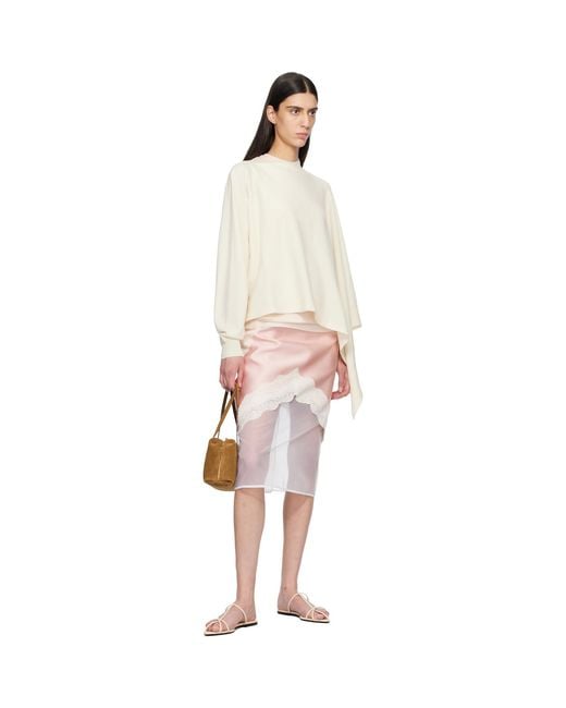 Jil Sander Brown Tan Goji Pillow Small Bag