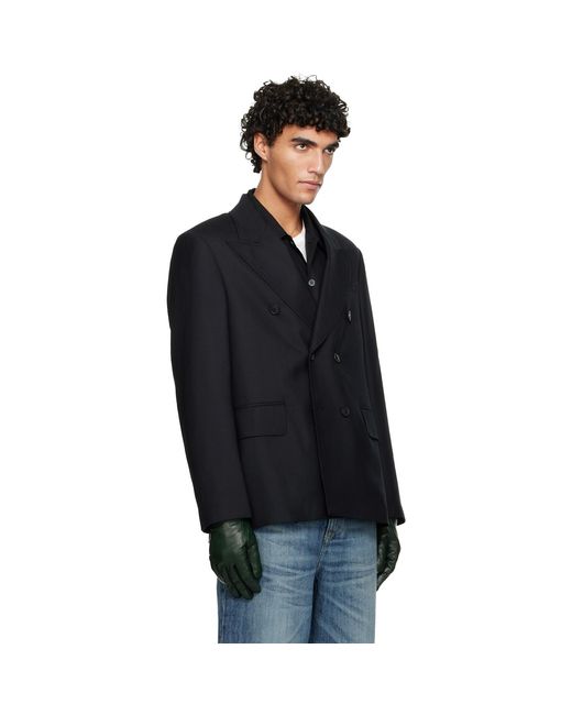 Our Legacy Black Unconstructed Db Blazer for men