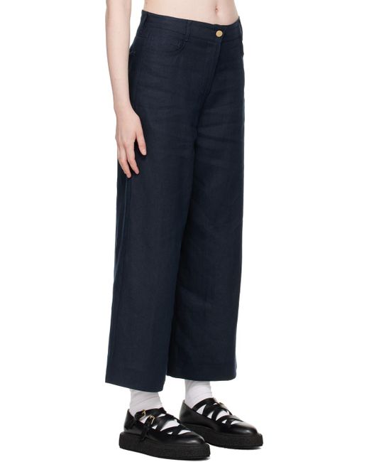 Max Mara Blue Lapo Trousers