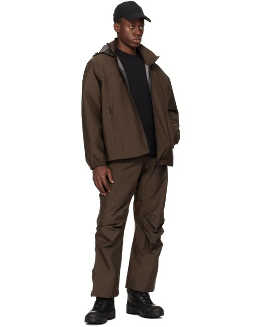 Pantalon brun à pinces aux genoux GR10K pour homme en coloris Black
