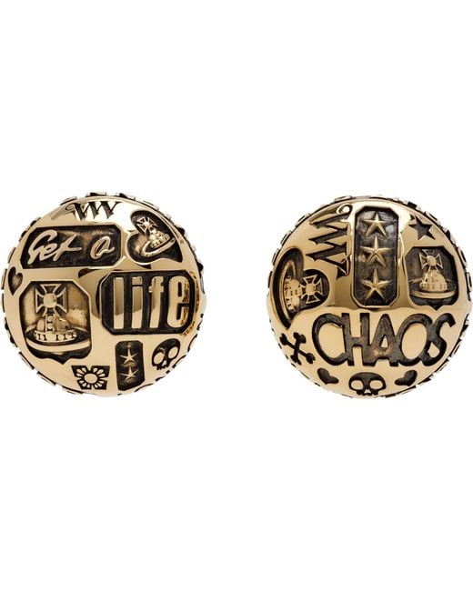 Vivienne Westwood Black Victorine Earrings
