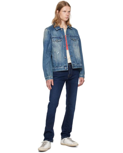 Nudie Jeans Blue Grim Tim Jeans for men