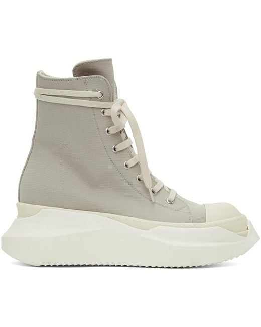 Rick Owens Gray Off- Abstract Sneakers for men