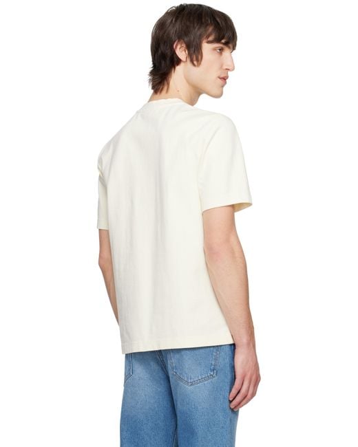 Jacquemus White T-Shirt With Logo Patch for men
