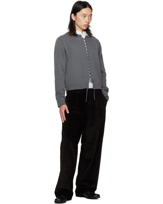 メンズ STEFAN COOKE ブラック Perforated Slip On ローファー Black
