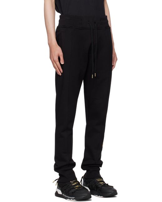 Versace Black Bonded Sweatpants for men