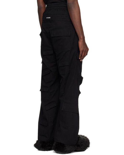Pantalon cargo étagé noir we11done pour homme en coloris Black