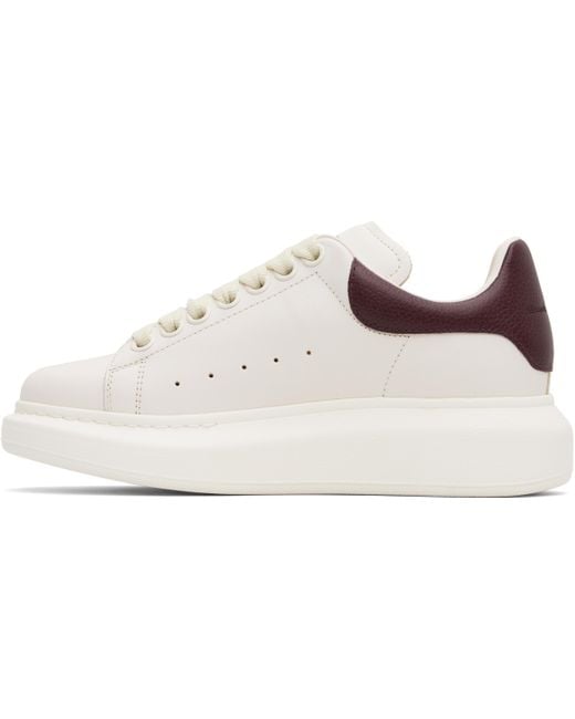Alexander McQueen Black Off- & Burgundy Oversized Sneakers