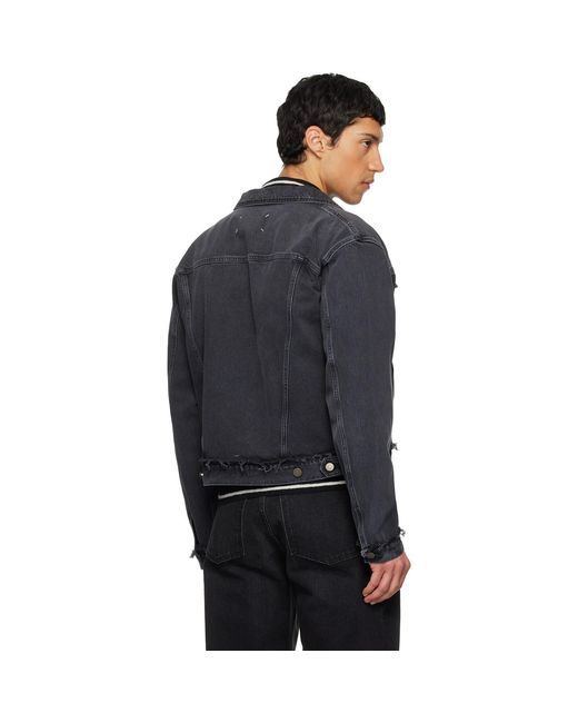 Maison Margiela Black Caban Denim Jacket for men