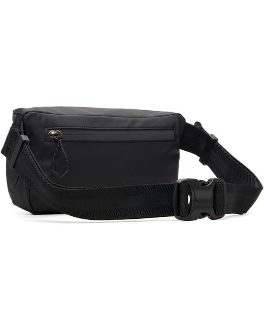 Boss Black Reflective Trim Belt Bag for men
