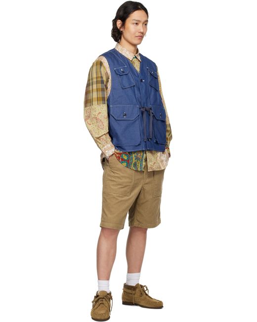 メンズ Engineered Garments カーキ Fatigue ショートパンツ Natural