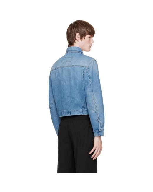 Jacquemus Blue 'La Veste De-Nîmes Canevas' Denim Jacket for men