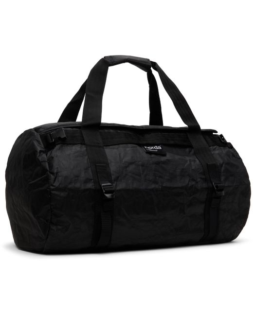 Maison de Sabre Leather Duffle Bag - Black Caviar